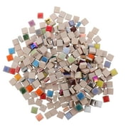 OUNONA 250g Square Ceramic Mosaic Tiles Pieces Chips DIY Crafts Home Arts Tiles